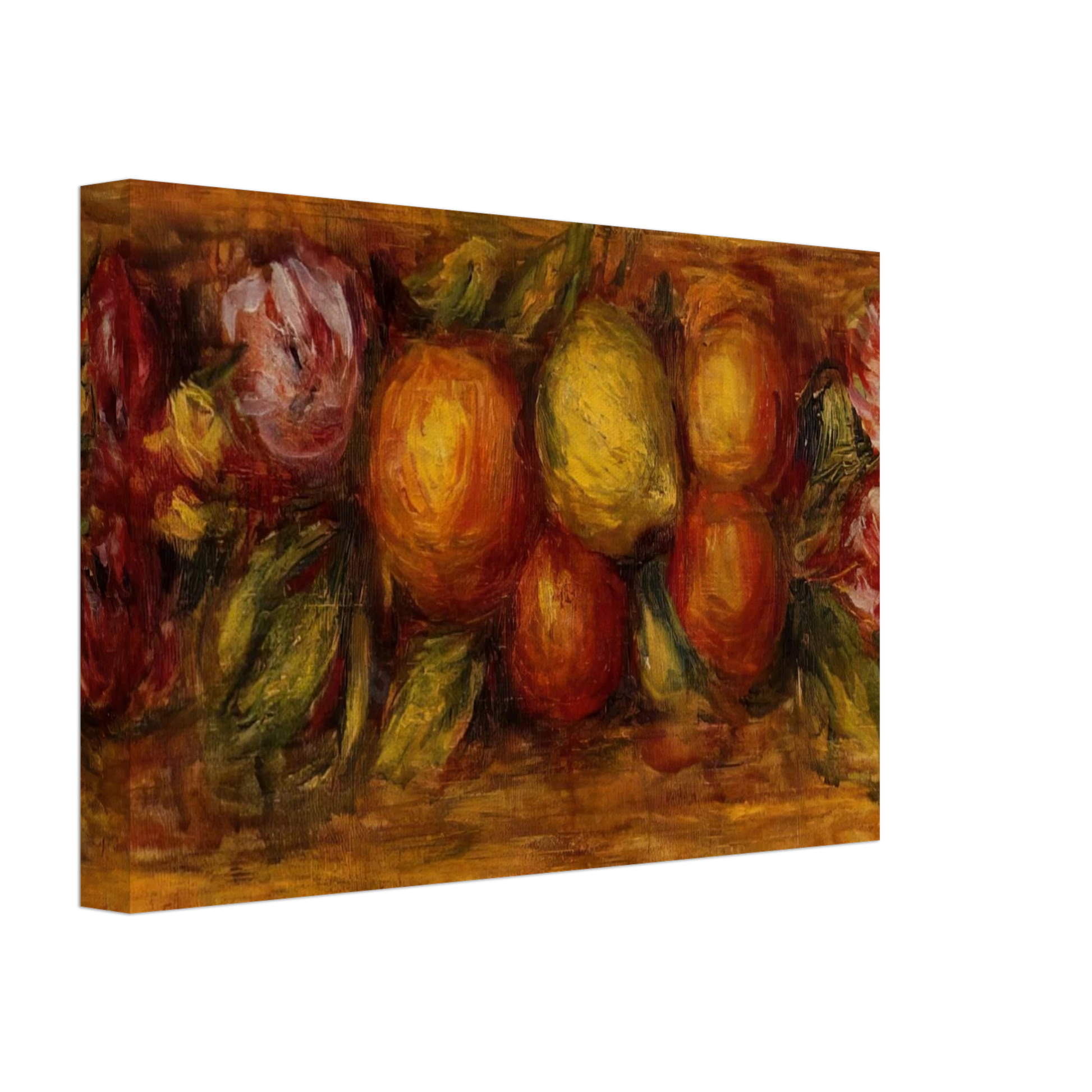 Pierre-Auguste Renoir - Garland of Fruit and Flowers Canvas - 40x60 cm / 16x24 inches-canvas