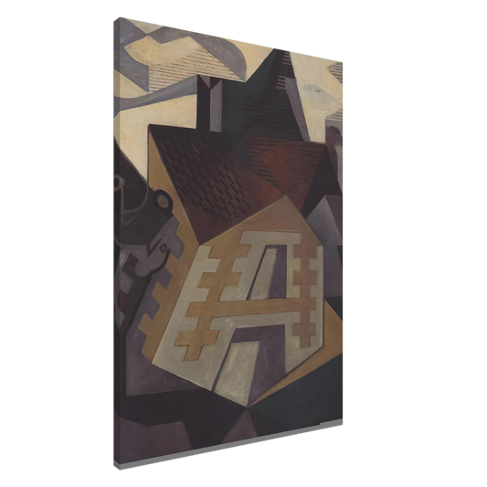 Juan Gris - LANDSCAPE AT BEAULIEU 1918 Canvas - 20x30 cm / 8x12 inches-canvas