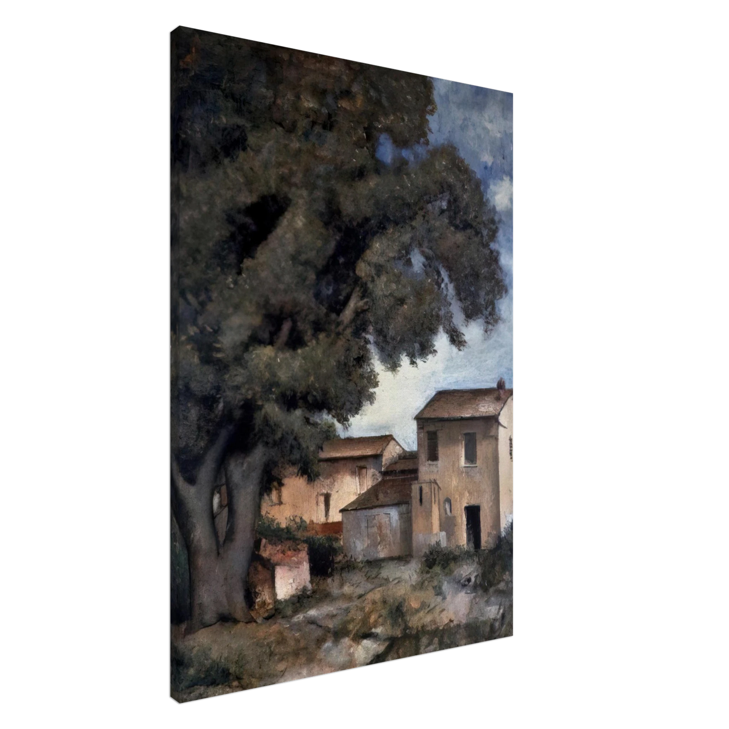Carlo Carra - MERIGGIO 1927 Canvas - 20x30 cm / 8x12 inches-canvas