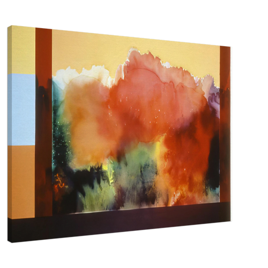 Ronnie Landfield - For The Gypsy and His Daughter - 1985 Canvas - 20x30 cm / 8x12 inches-canvas