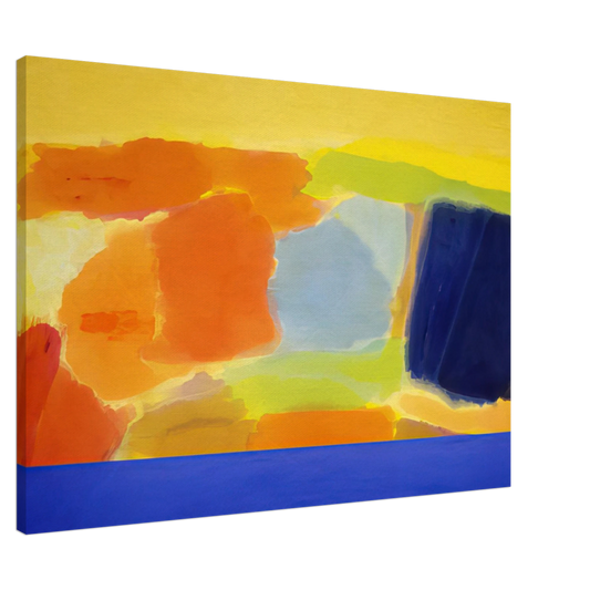 Ronnie Landfield - Captain Blue - 1979 Canvas - 20x30 cm / 8x12 inches-canvas