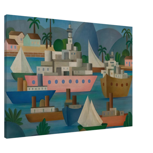 Tarsila do Amaral - Porto I Canvas - 20x30 cm / 8x12 inches-canvas