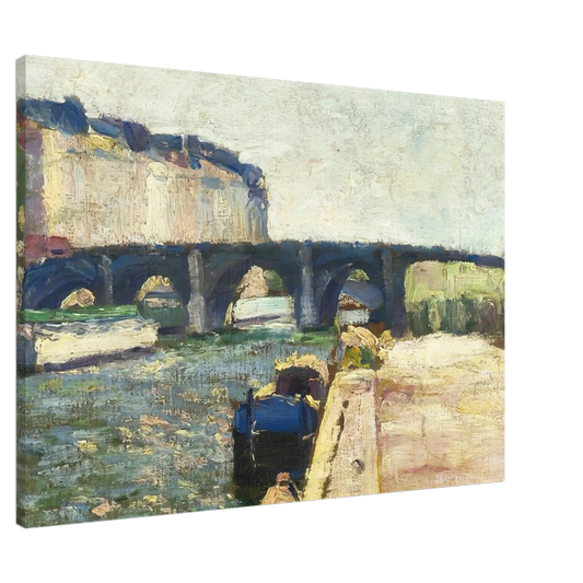 Henri Matisse - PONT DE SEINE 1897 Canvas - 20x30 cm / 8x12 inches-canvas