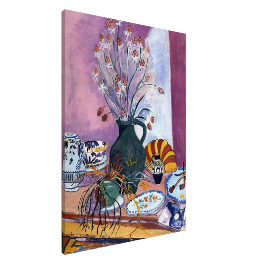 Henri Matisse - STILL LIFE WITH FLOWERS Canvas - 20x30 cm / 8x12 inches-canvas