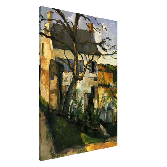 Paul Cezanne - The House and the Tree Canvas - 20x30 cm / 8x12 inches-canvas