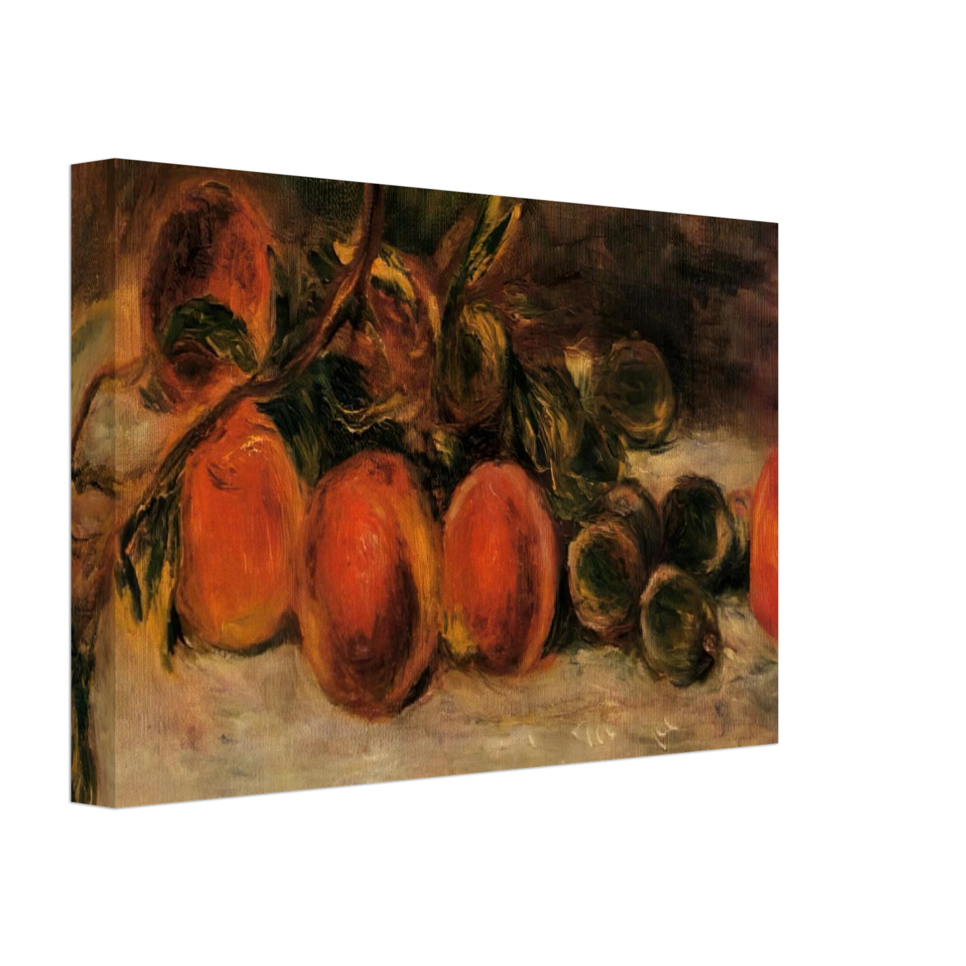 Pierre-Auguste Renoir - Still Life with Peaches and Chestnuts Canvas - 40x60 cm / 16x24 inches-canvas
