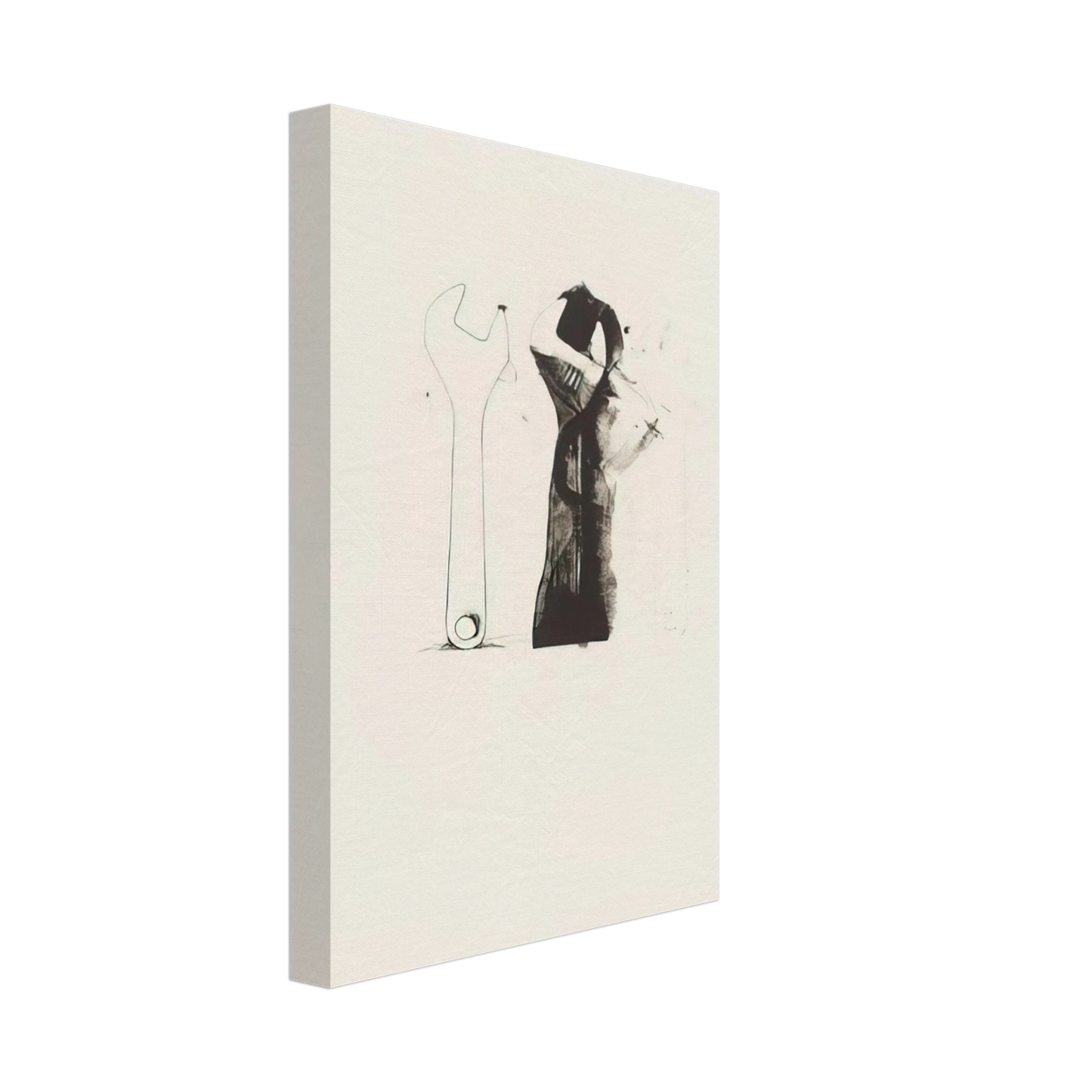 Jim Dine - UNTITLED FROM TEN WINTER TOOLS 1973 5 Canvas - 40x60 cm / 16x24 inches-canvas