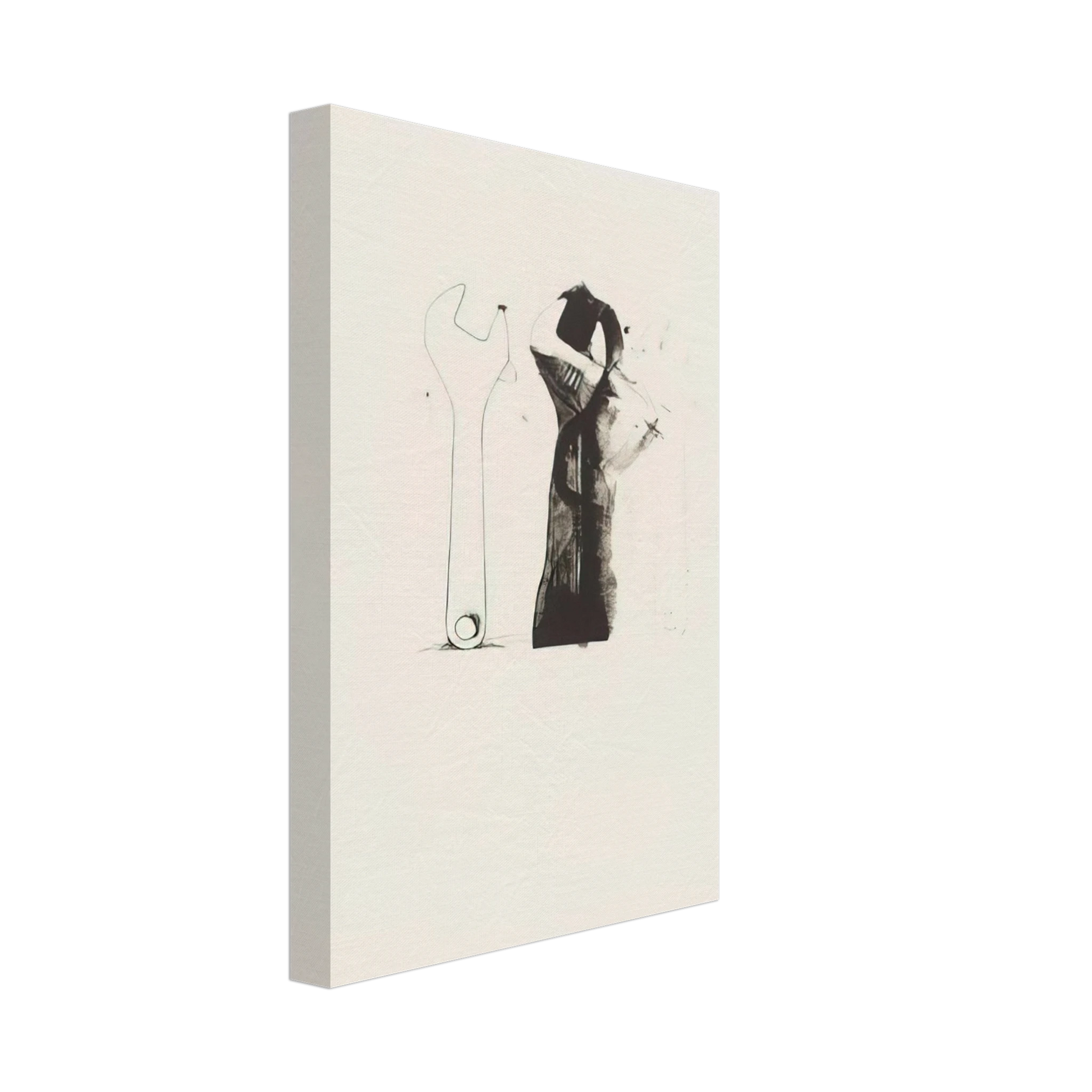 Jim Dine - UNTITLED FROM TEN WINTER TOOLS 1973 5 Canvas - 40x60 cm / 16x24 inches-canvas