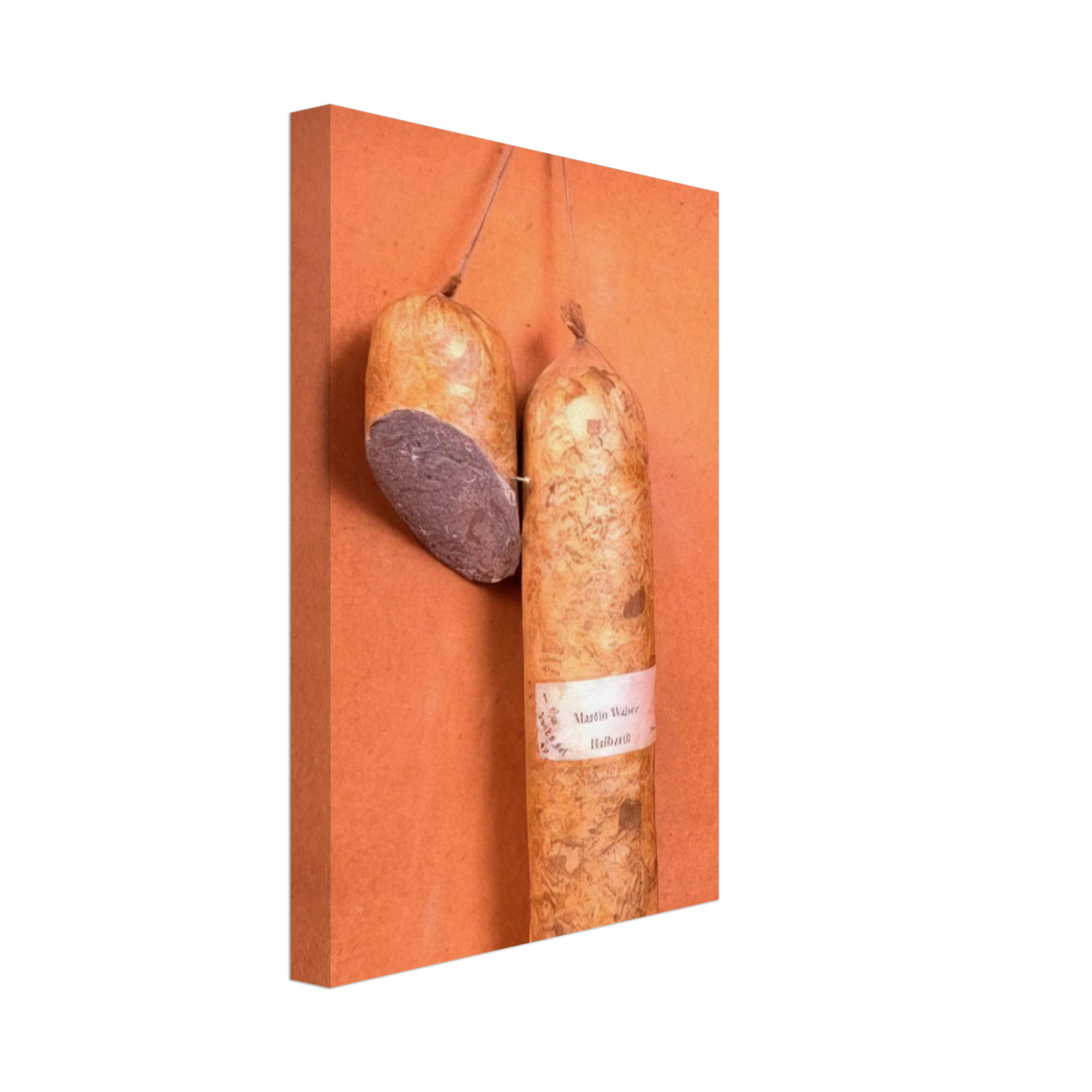 Dieter Roth - Literature Sausage - 1974 Canvas - 40x60 cm / 16x24 inches-canvas