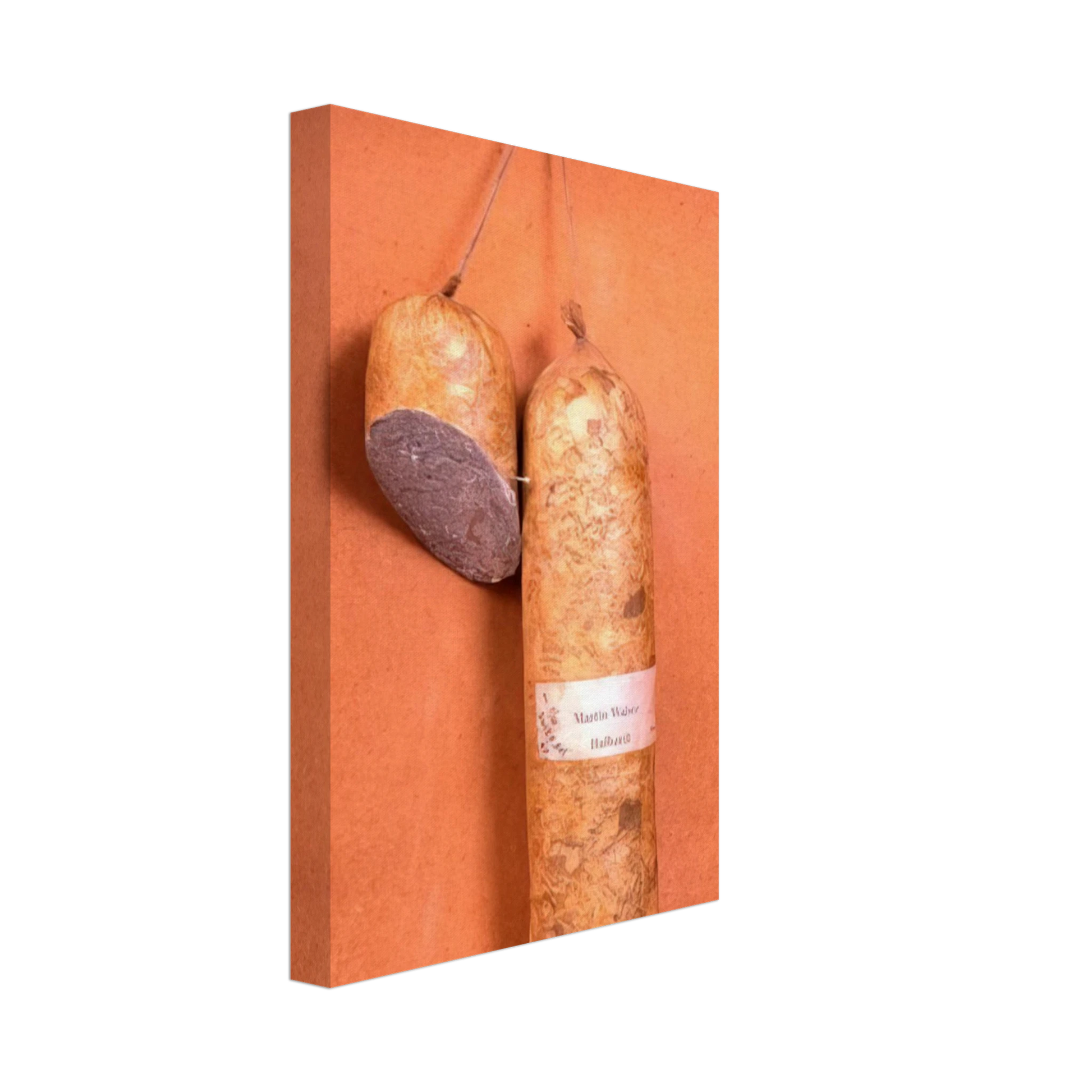 Dieter Roth - Literature Sausage - 1974 Canvas - 40x60 cm / 16x24 inches-canvas