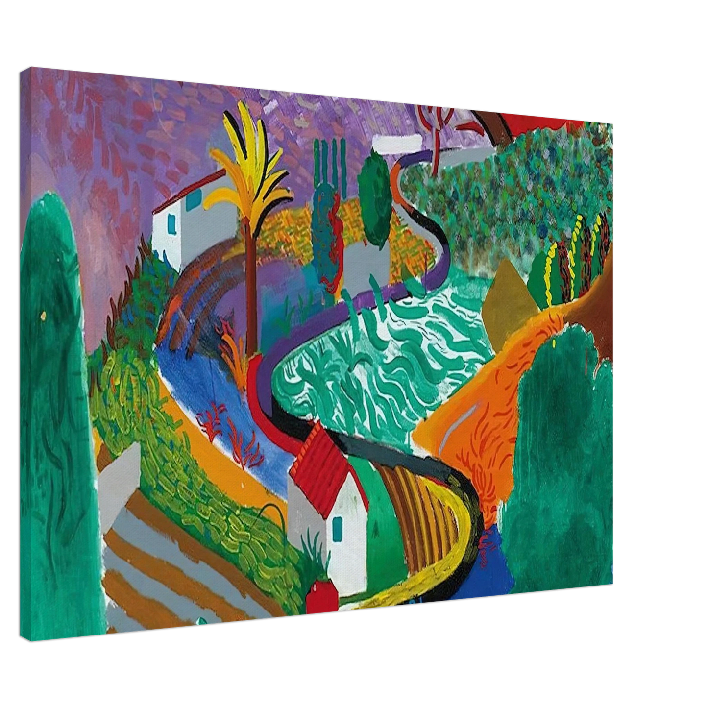 David Hockney - David Hockney Canvas - 20x30 cm / 8x12 inches-canvas