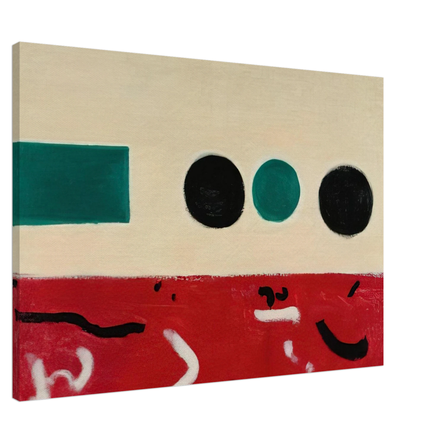 Adolph Gottlieb - Movement East to West - 1956 Canvas - 20x30 cm / 8x12 inches-canvas