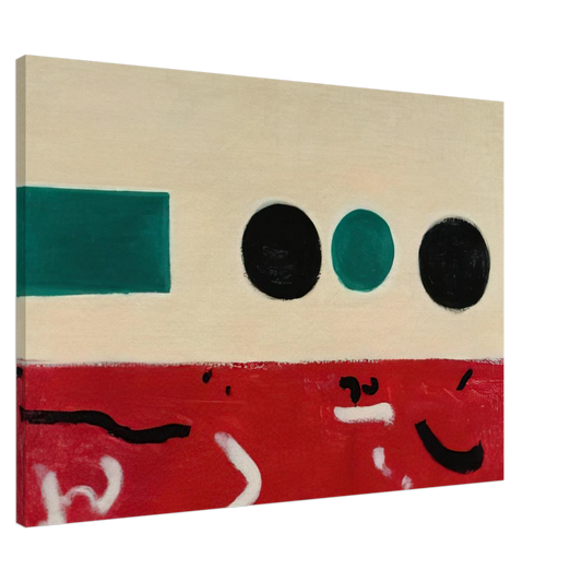 Adolph Gottlieb - Movement East to West - 1956 Canvas - 20x30 cm / 8x12 inches-canvas