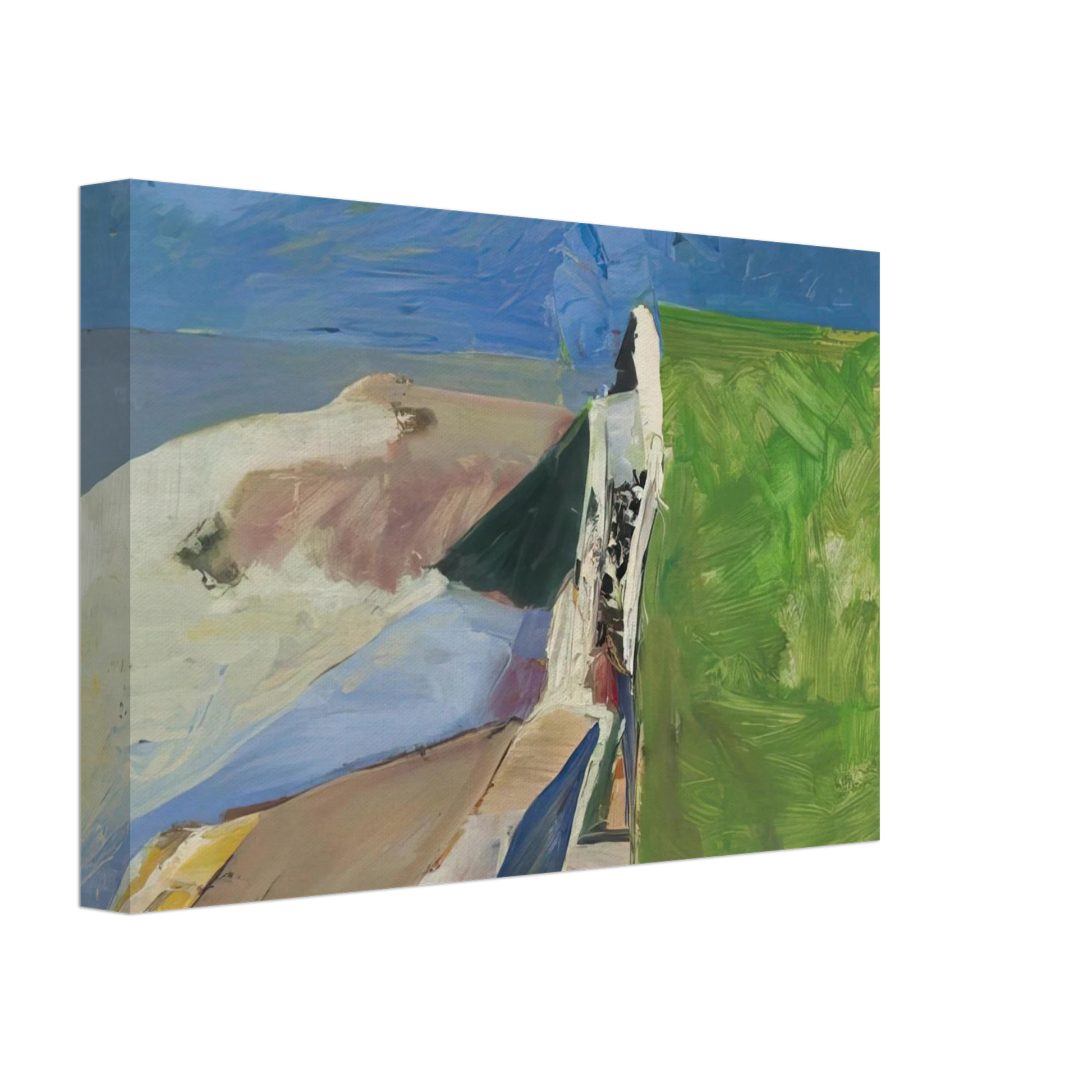 Richard Diebenkorn - Seawall Canvas - 40x60 cm / 16x24 inches-canvas