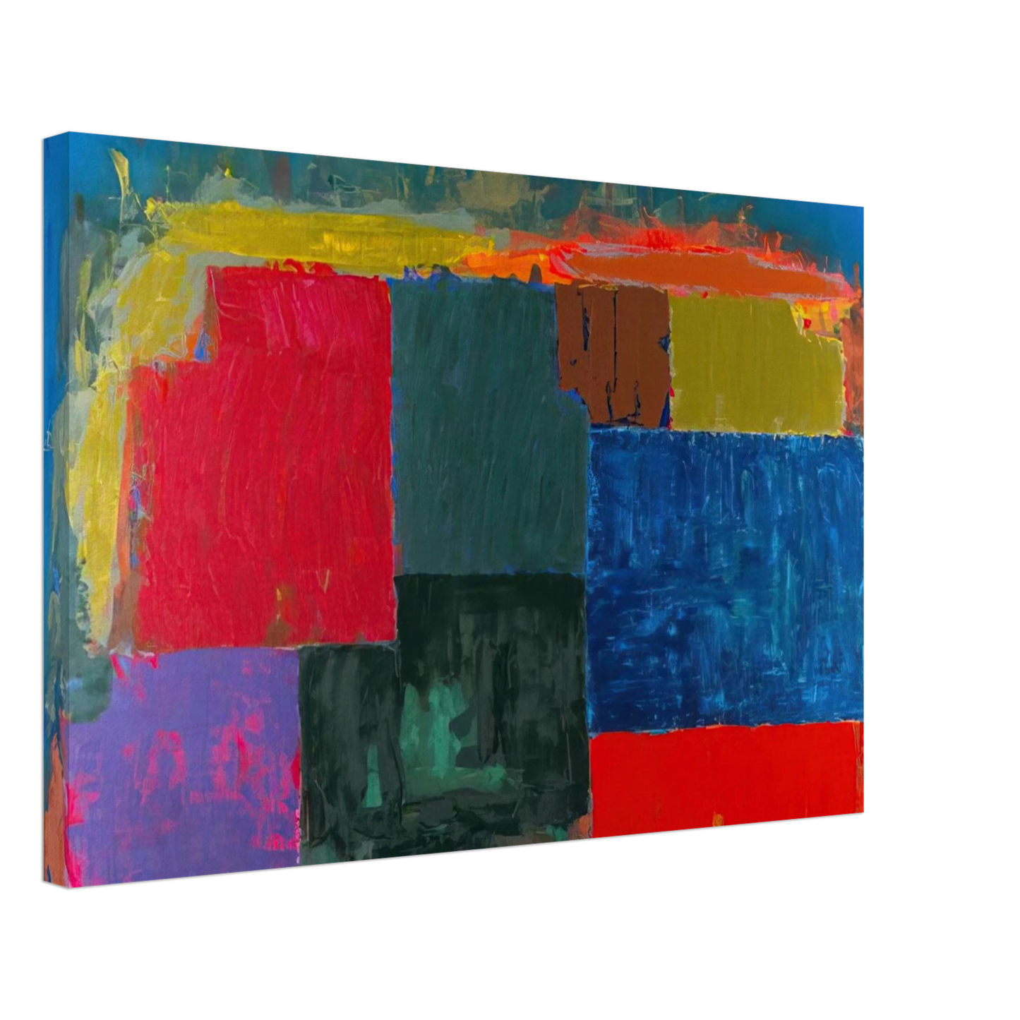 John Hoyland - North Sound - 1979 Canvas - 70x100 cm / 28x40 inches-canvas
