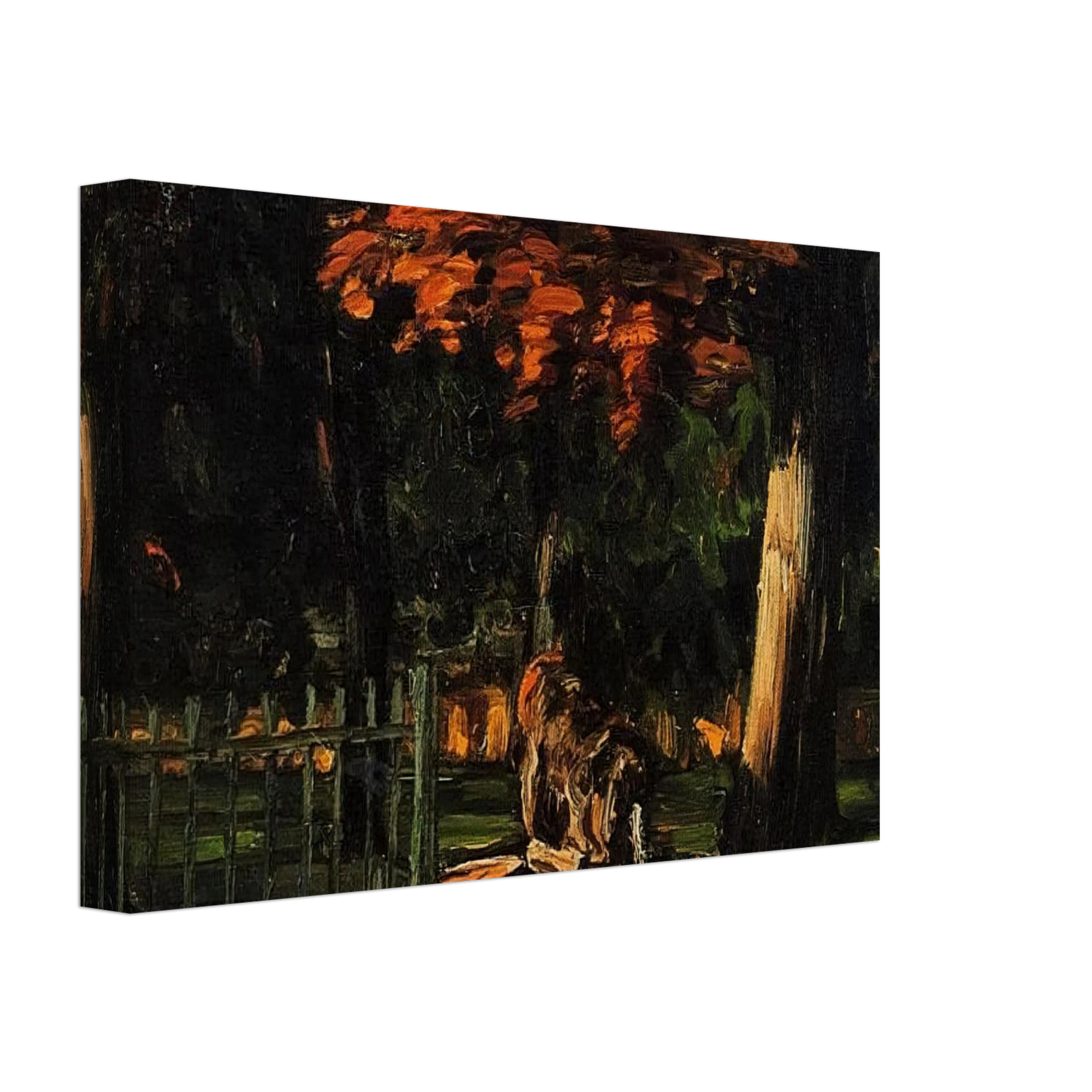 Paul Cezanne - The Lion and the Basin at Jas de Bouffan Canvas - 40x60 cm / 16x24 inches-canvas