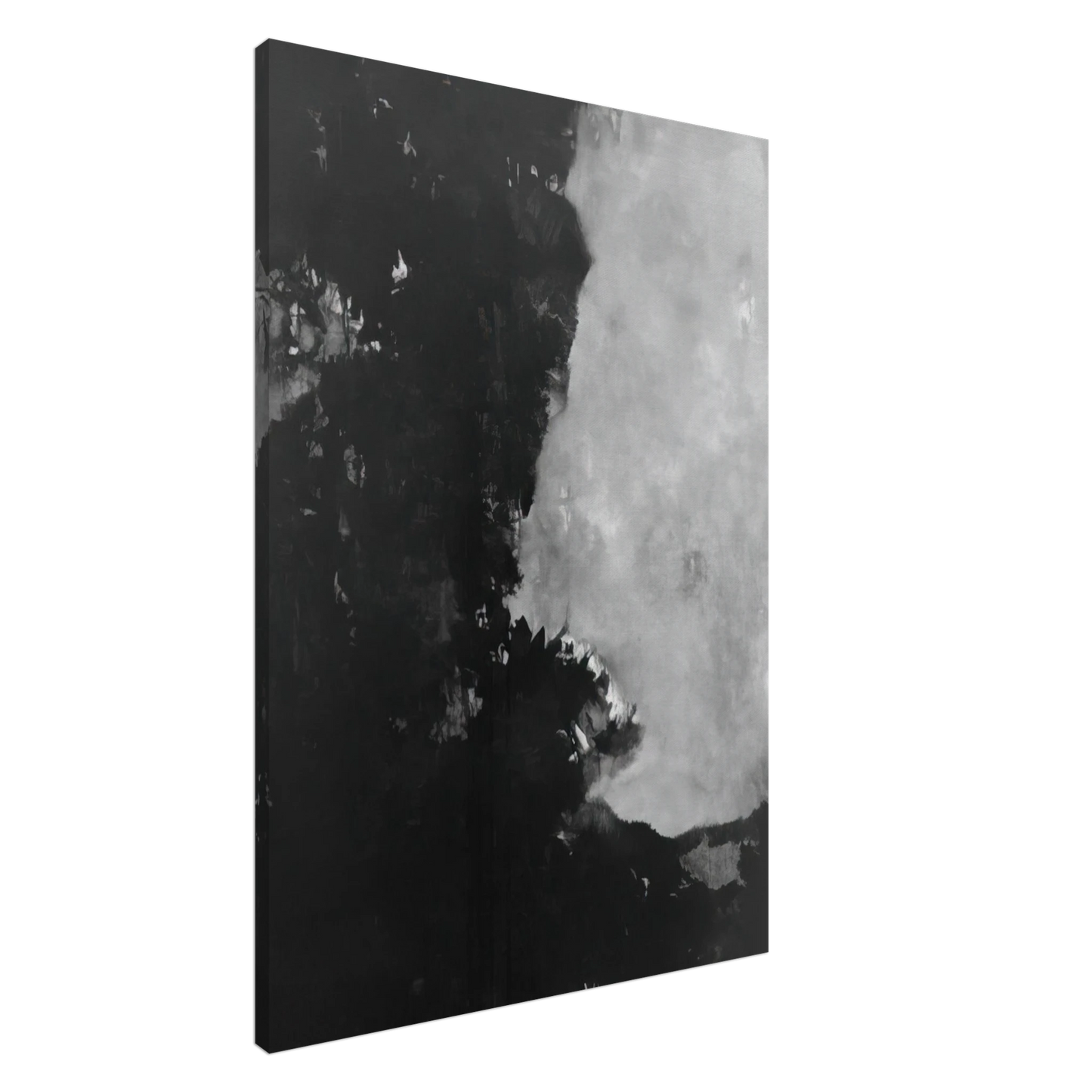 Edward Corbett - Untitled Black Painting - 1950 Canvas - 20x30 cm / 8x12 inches-canvas