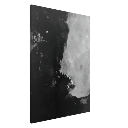 Edward Corbett - Untitled Black Painting - 1950 Canvas - 20x30 cm / 8x12 inches-canvas