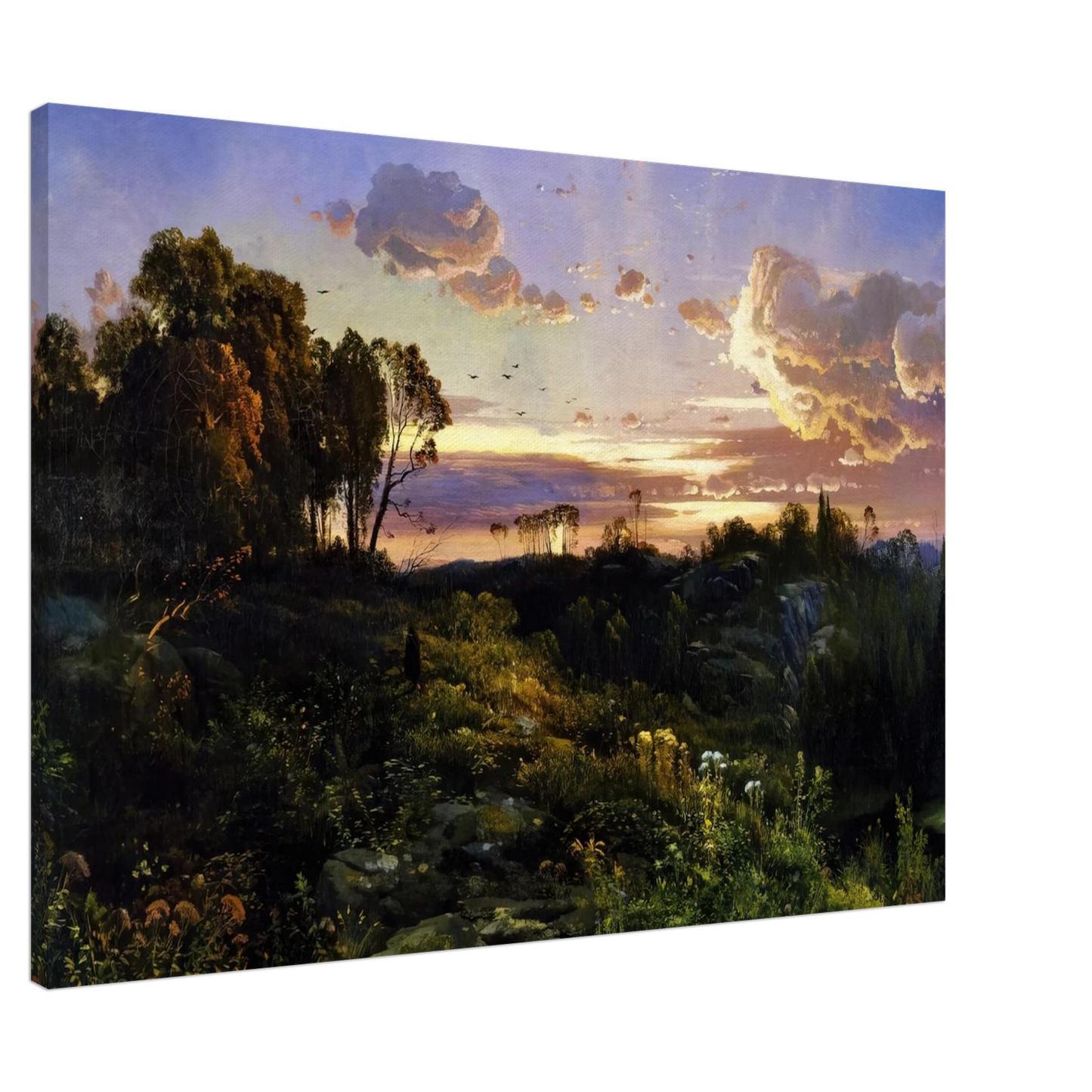 Thomas Moran - Dusk Wings Canvas - 20x30 cm / 8x12 inches-canvas