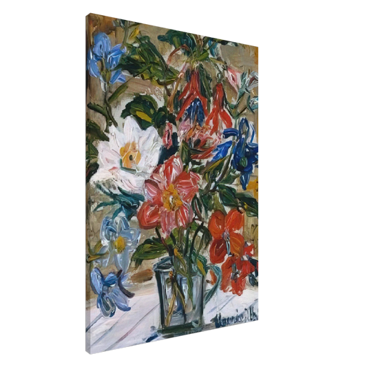 Maurice Utrillo - VASE WITH FLOWERS Canvas - 20x30 cm / 8x12 inches-canvas