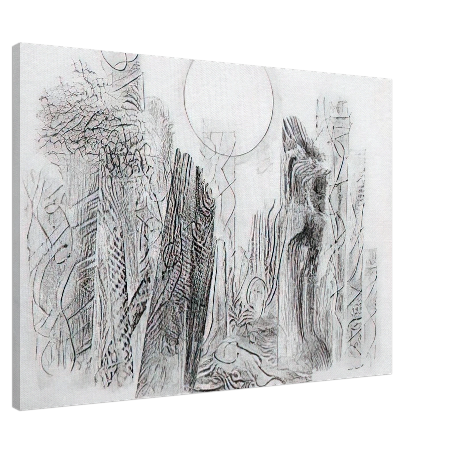 Max Ernst - Petrified Forest Canvas - 20x30 cm / 8x12 inches-canvas