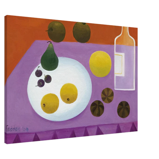 Mary Fedden - Fruit - 2009 Canvas - 20x30 cm / 8x12 inches-canvas