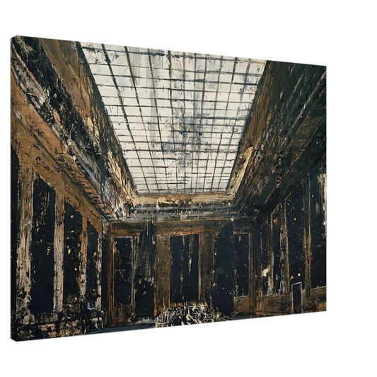 Anselm Kiefer - INTERIOR 1981 Canvas - 20x30 cm / 8x12 inches-canvas