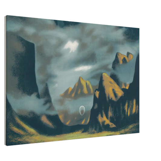 Clarence Holbrook Carter - Eschatos 18 - 1977 Canvas - 20x30 cm / 8x12 inches-canvas