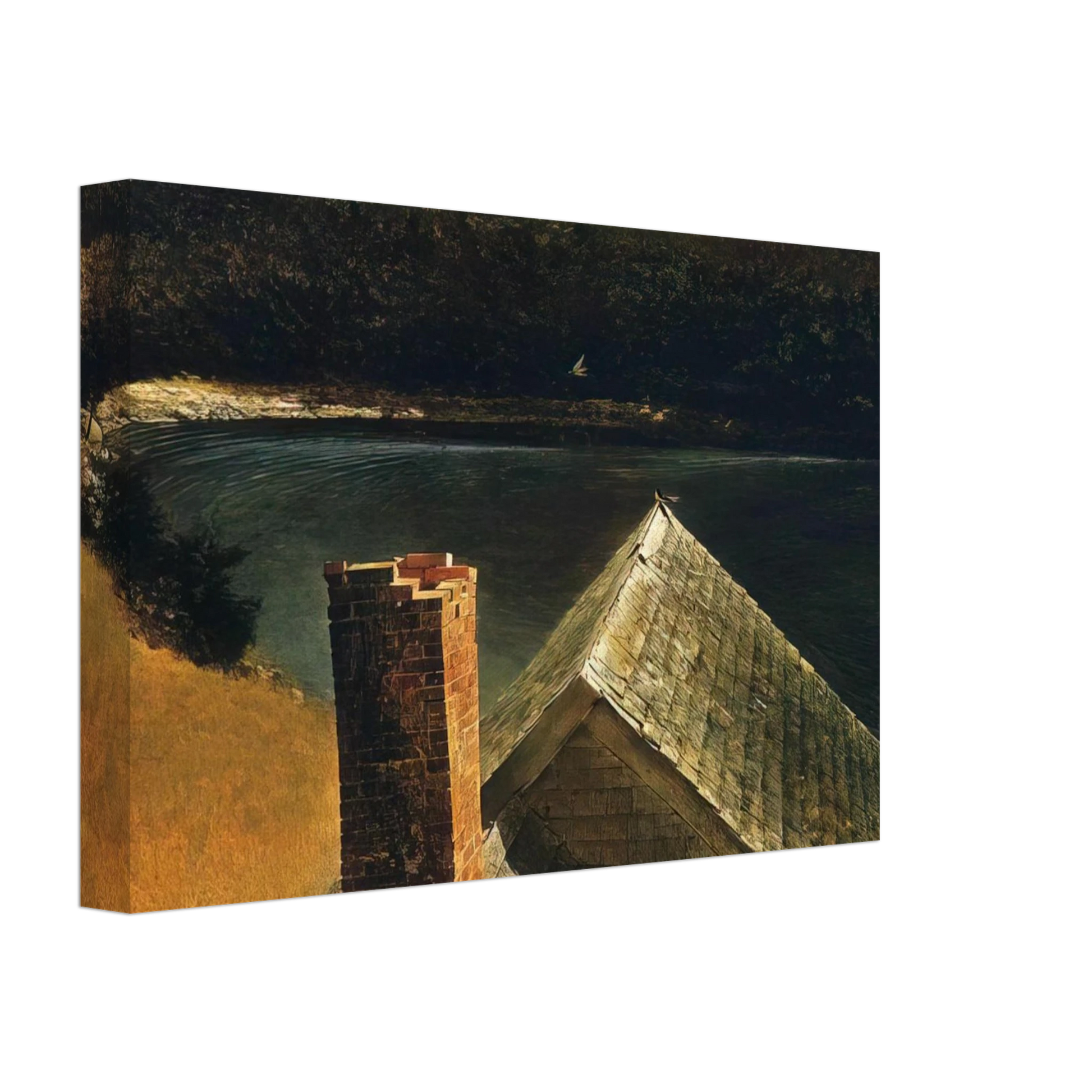 Andrew Wyeth - END OF OLSONS Canvas - 70x100 cm / 28x40 inches-canvas