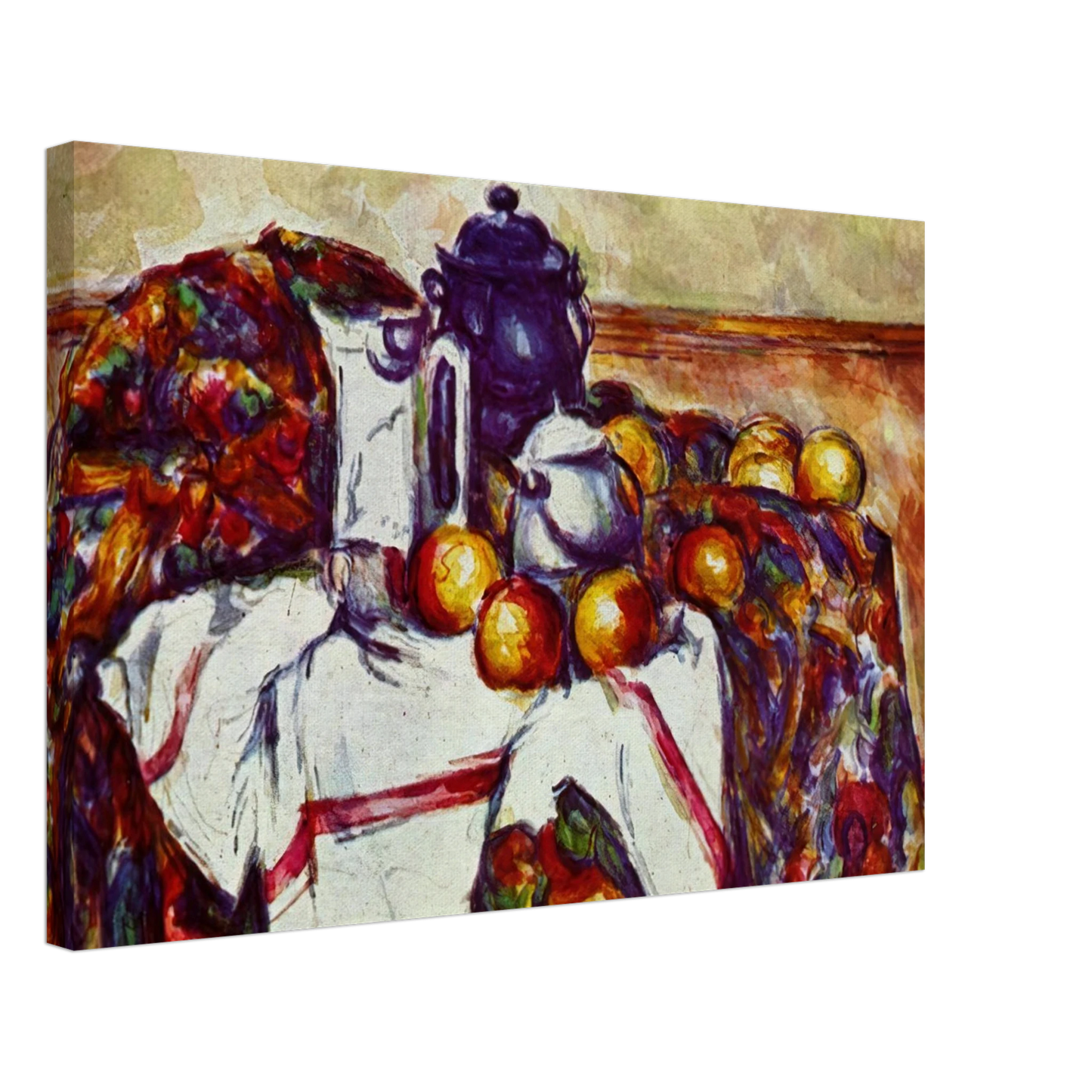 Paul Cezanne - Still Life with Blue Pot Canvas - 70x100 cm / 28x40 inches-canvas