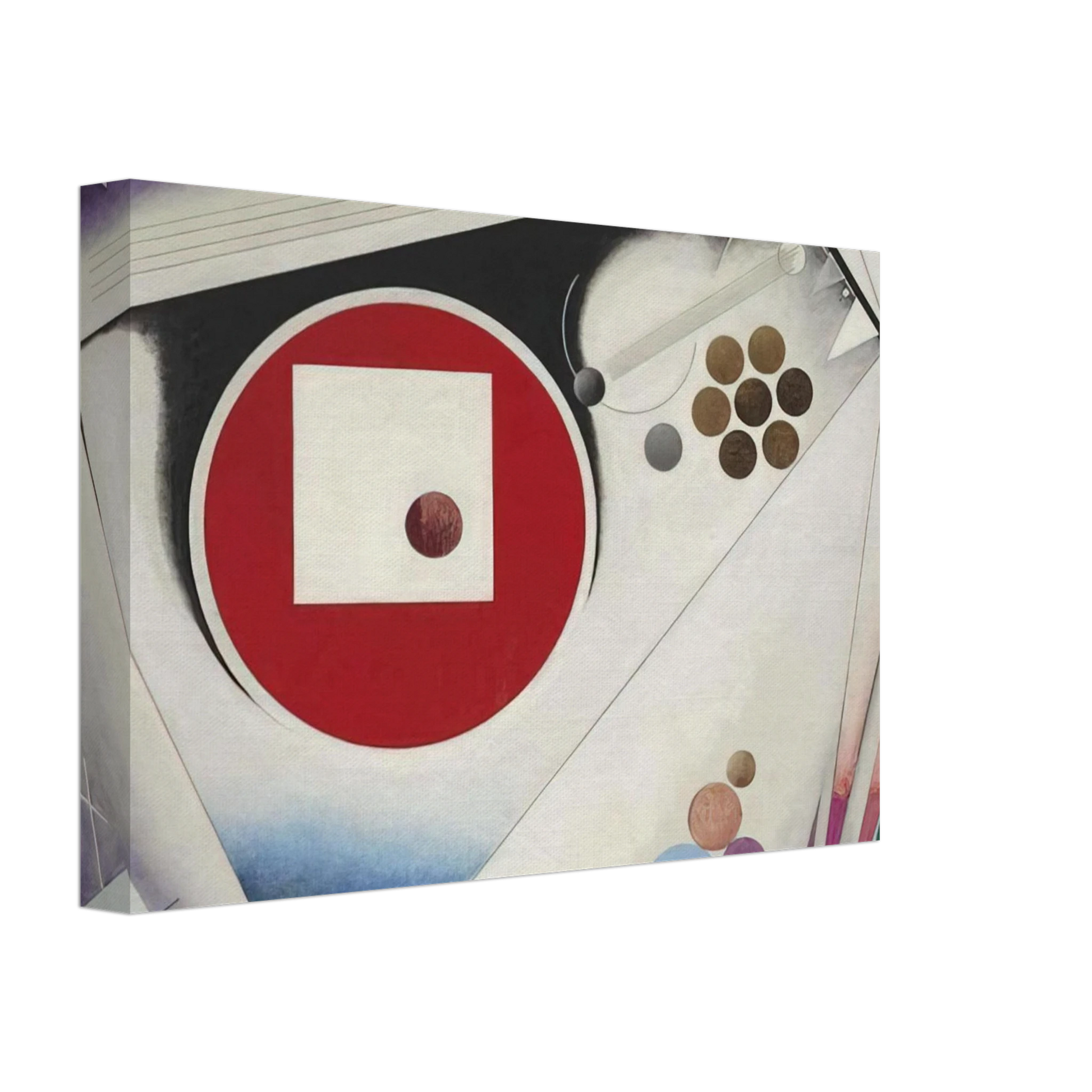 Rudolf Bauer - THIRD SYMPHONY IN 3 MOVEMENTS 1930 Canvas - 40x60 cm / 16x24 inches-canvas