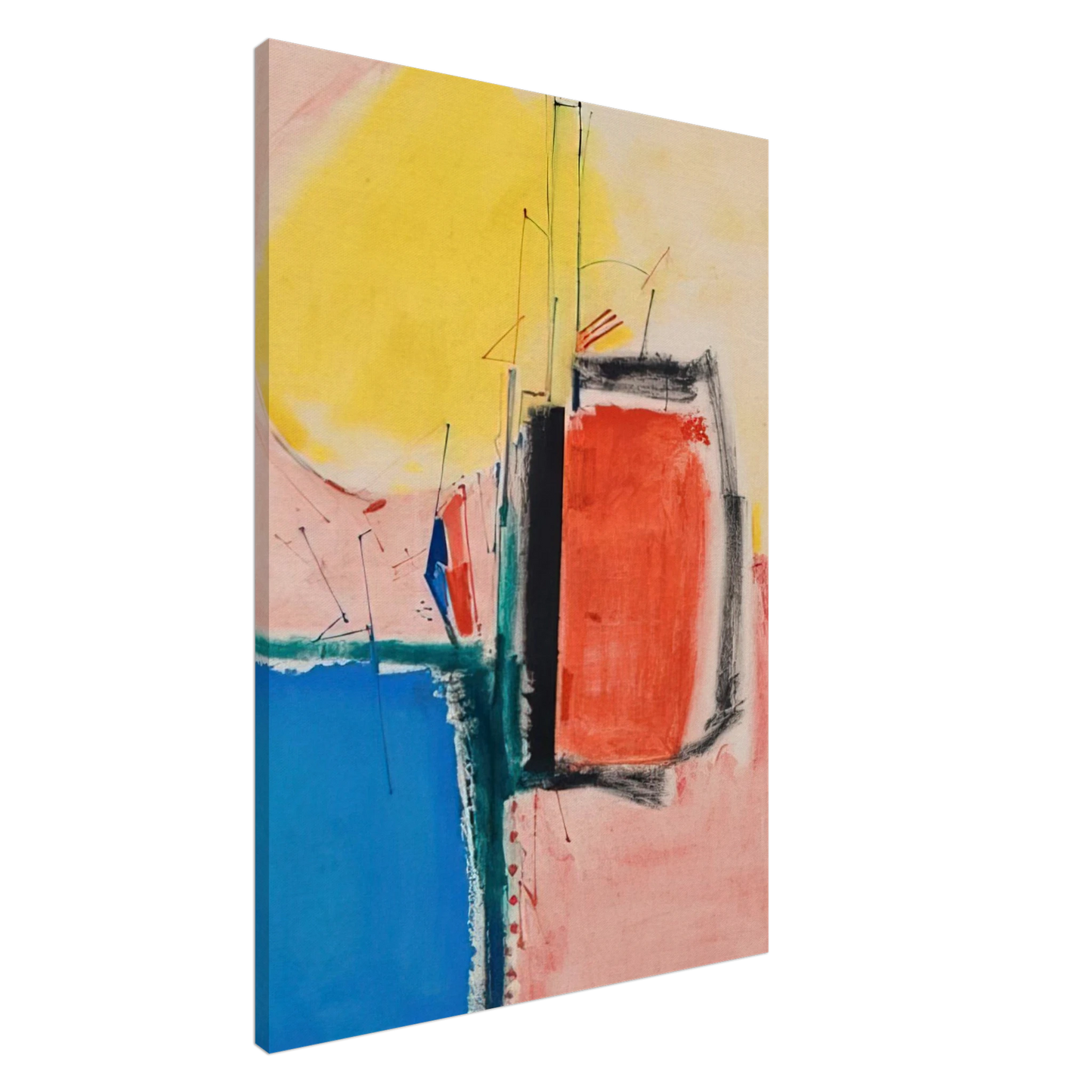 Hans Hofmann - Composition No. 1 Canvas - 20x30 cm / 8x12 inches-canvas