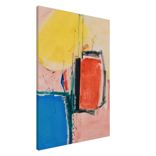 Hans Hofmann - Composition No. 1 Canvas - 20x30 cm / 8x12 inches-canvas
