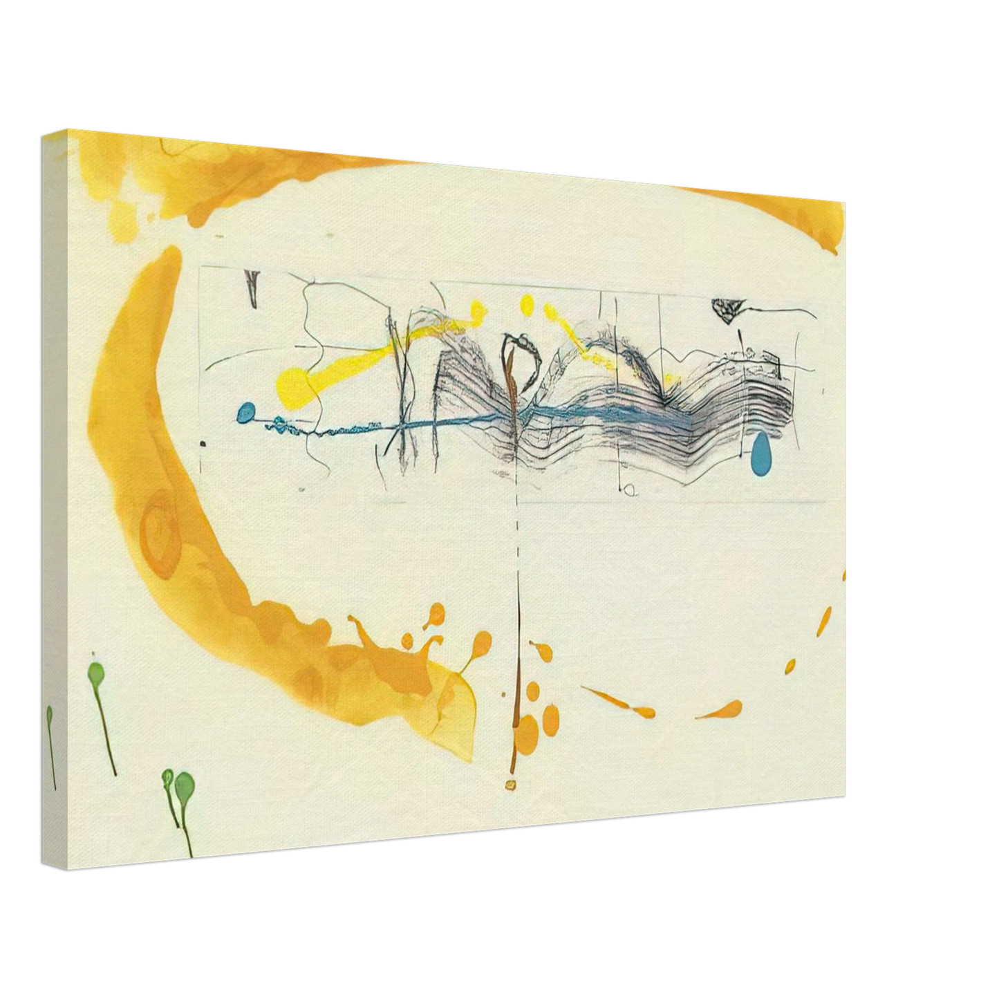 Helen Frankenthaler - Making Music - 2000 Canvas - 70x100 cm / 28x40 inches-canvas