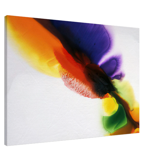 Paul Jenkins - Phenomena Tibetan Flange - 1973 Canvas - 20x30 cm / 8x12 inches-canvas