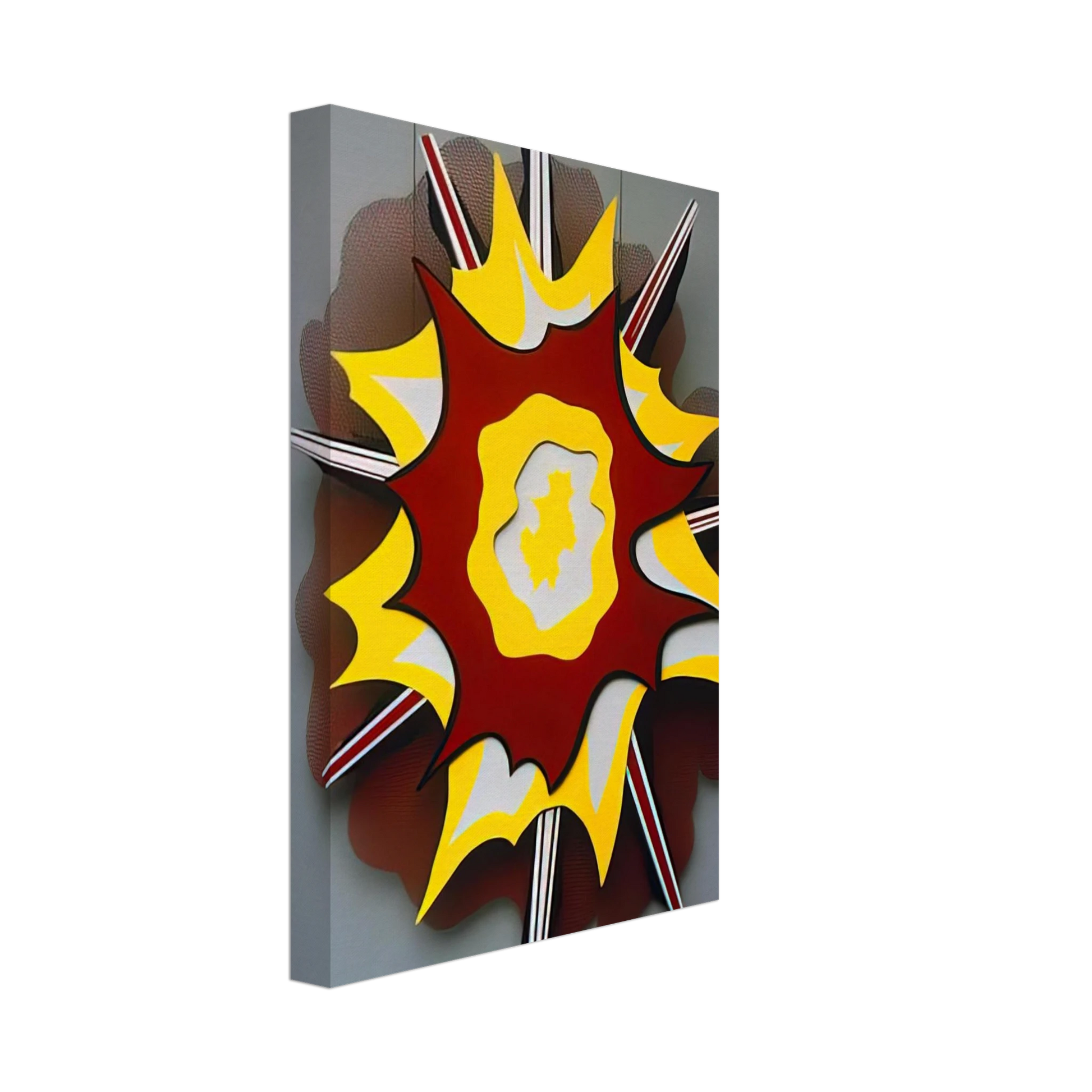 Roy Lichtenstein - EXPLOSION I 1965 Canvas - 70x100 cm / 28x40 inches-canvas