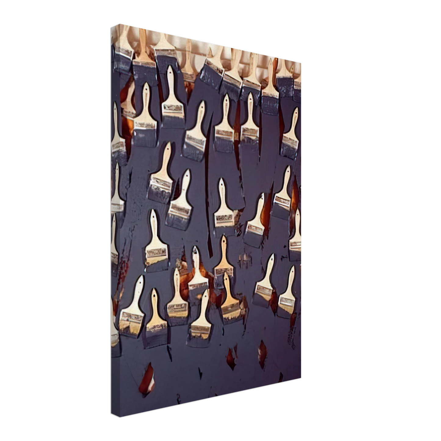 Arman - Untitled - 2000 Canvas - 40x60 cm / 16x24 inches-canvas