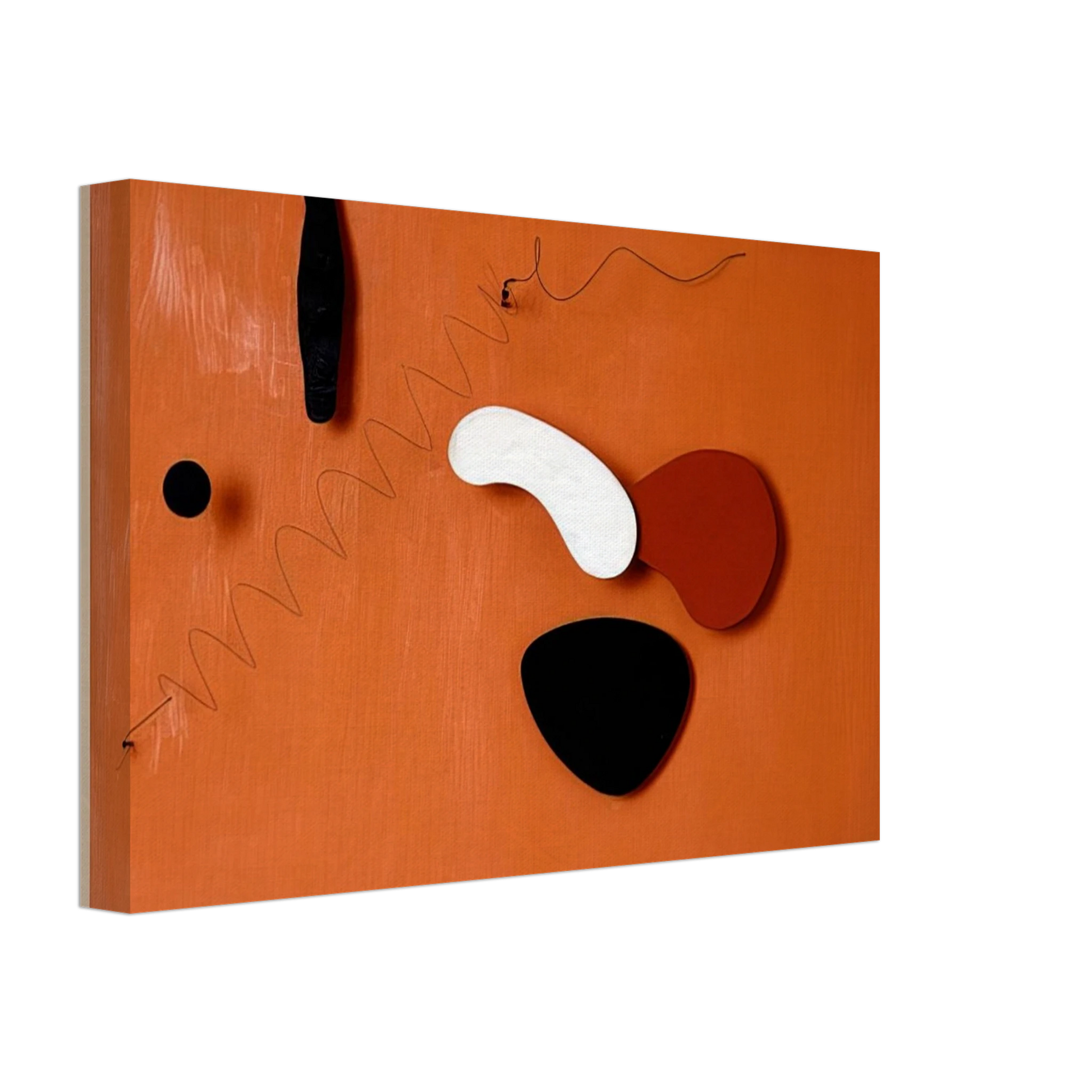 Alexander Calder - THE ORANGE PANEL 1936 Canvas - 70x100 cm / 28x40 inches-canvas
