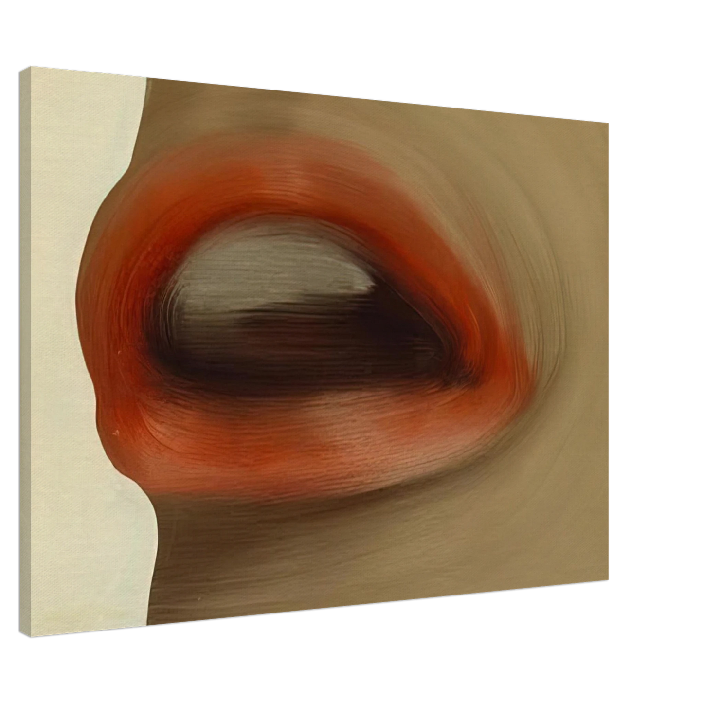 Gerhard Richter - MUND MOUTH BRIGITTE BARDOT S LIPS 1963 Canvas - 20x30 cm / 8x12 inches-canvas