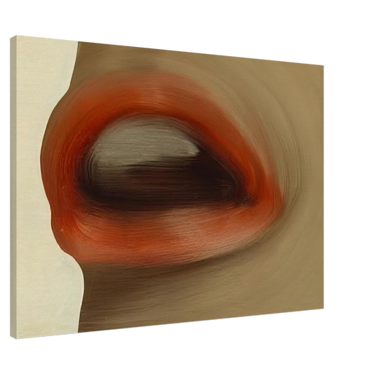 Gerhard Richter - MUND MOUTH BRIGITTE BARDOT S LIPS 1963 Canvas - 20x30 cm / 8x12 inches-canvas