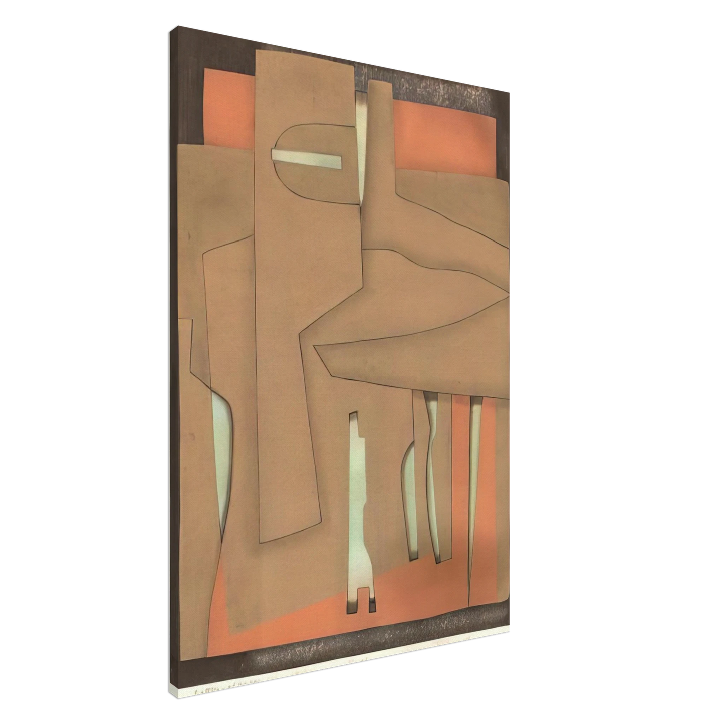 Hiroyuki Tajima - Bottles at the Bar - 1978 Canvas - 20x30 cm / 8x12 inches-canvas