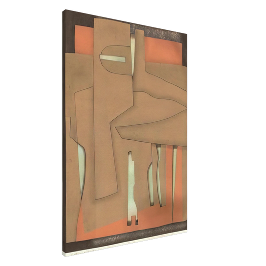 Hiroyuki Tajima - Bottles at the Bar - 1978 Canvas - 20x30 cm / 8x12 inches-canvas