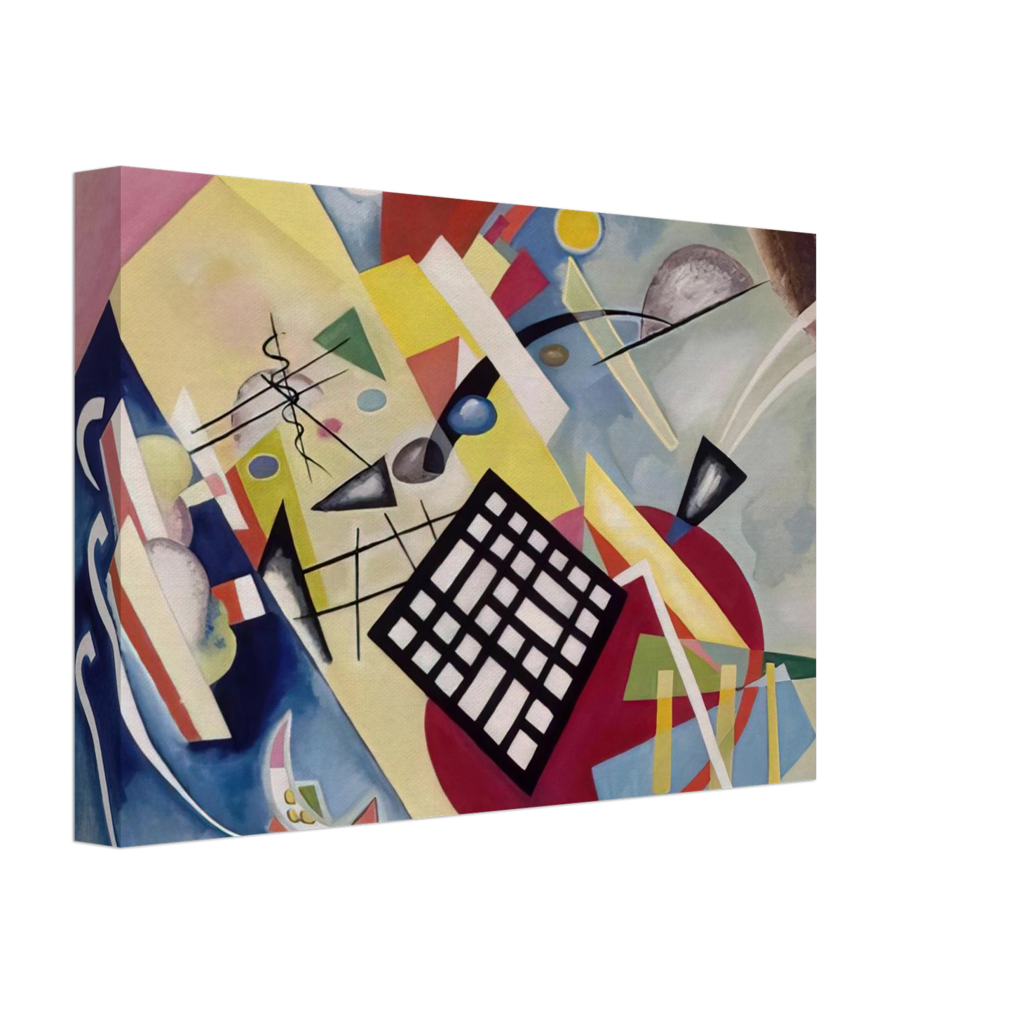 Wassily Kandinsky - BLACK FRAME 1922 Canvas - 40x60 cm / 16x24 inches-canvas