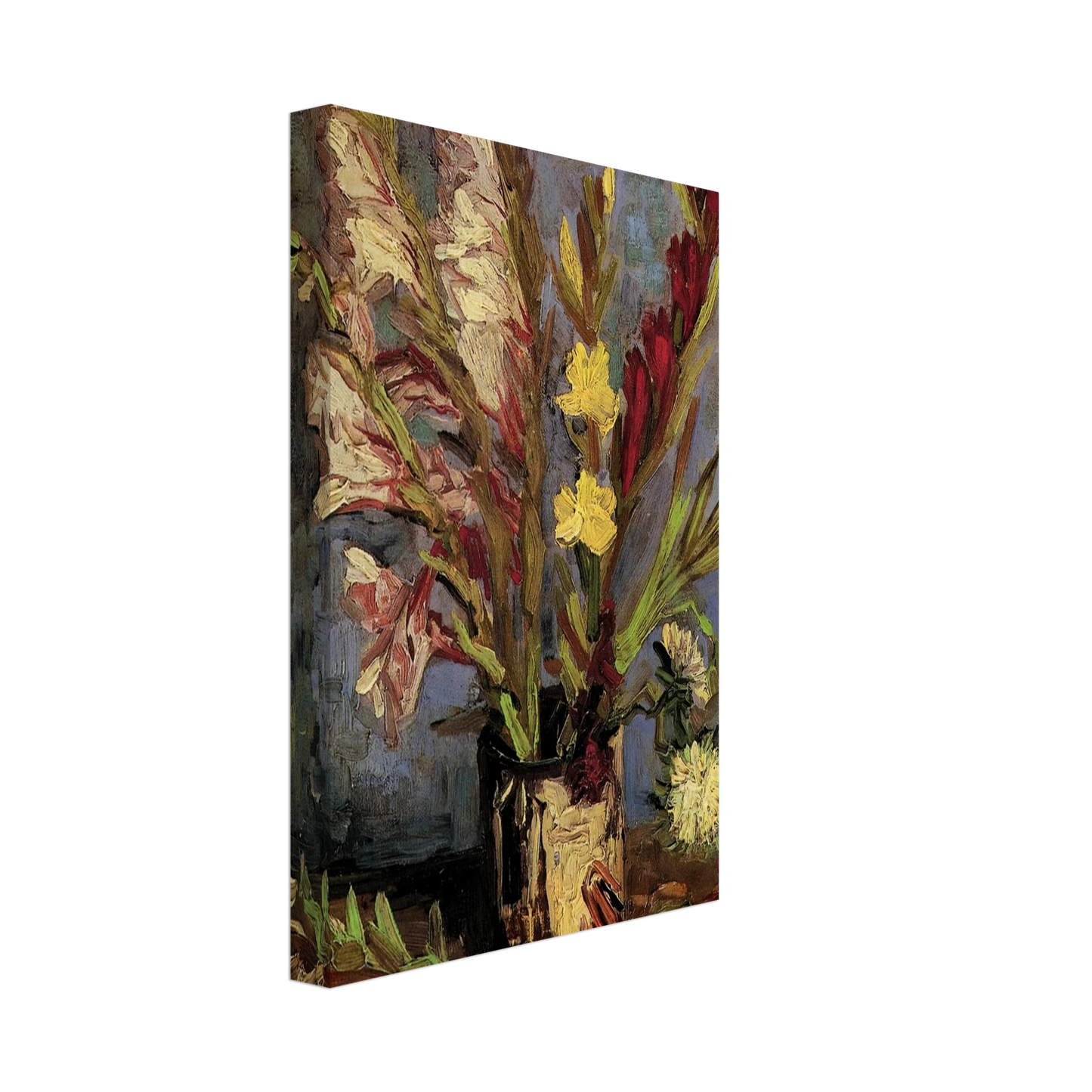 Vincent van Gogh - Vase with Gladioli Canvas - 40x60 cm / 16x24 inches-canvas