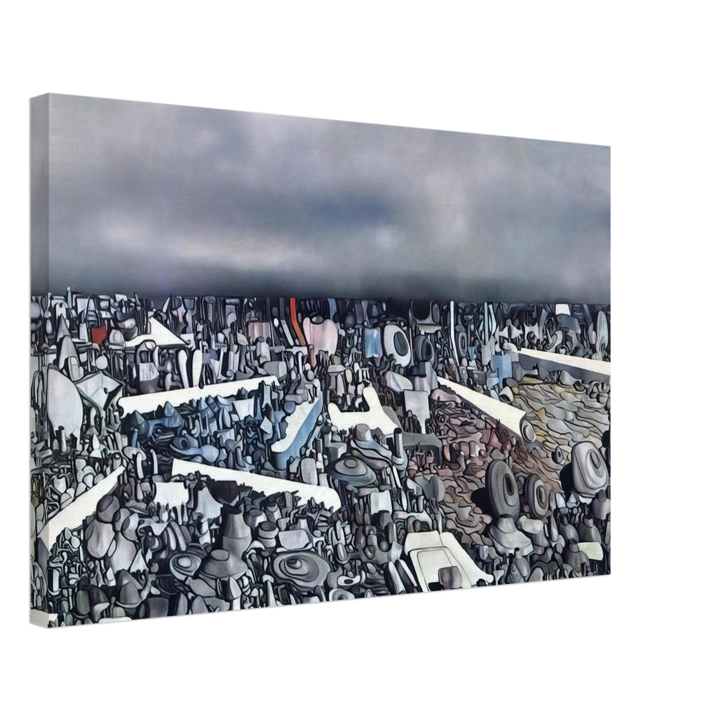 Yves Tanguy - Multiplication of the Arcs Canvas - 40x60 cm / 16x24 inches-canvas