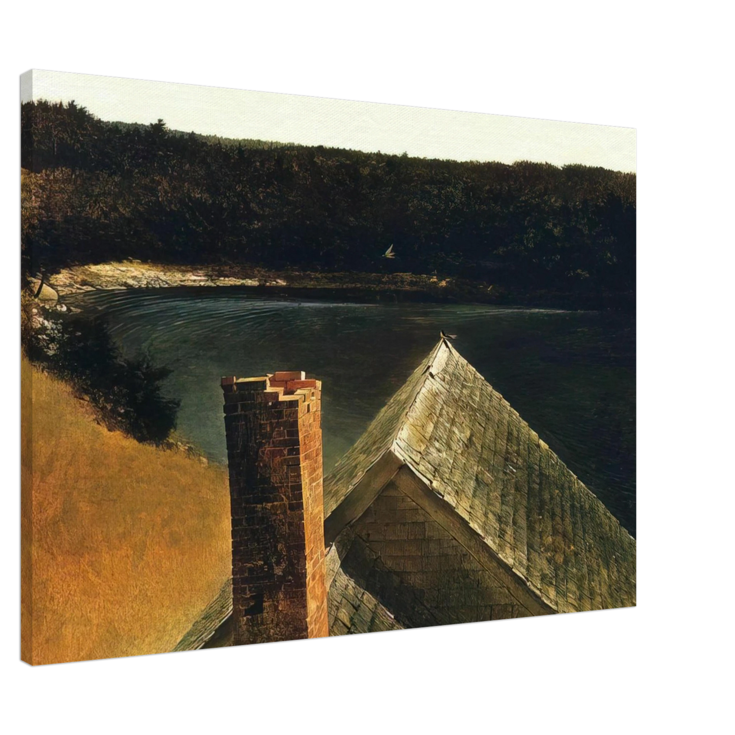 Andrew Wyeth - END OF OLSONS Canvas - 20x30 cm / 8x12 inches-canvas