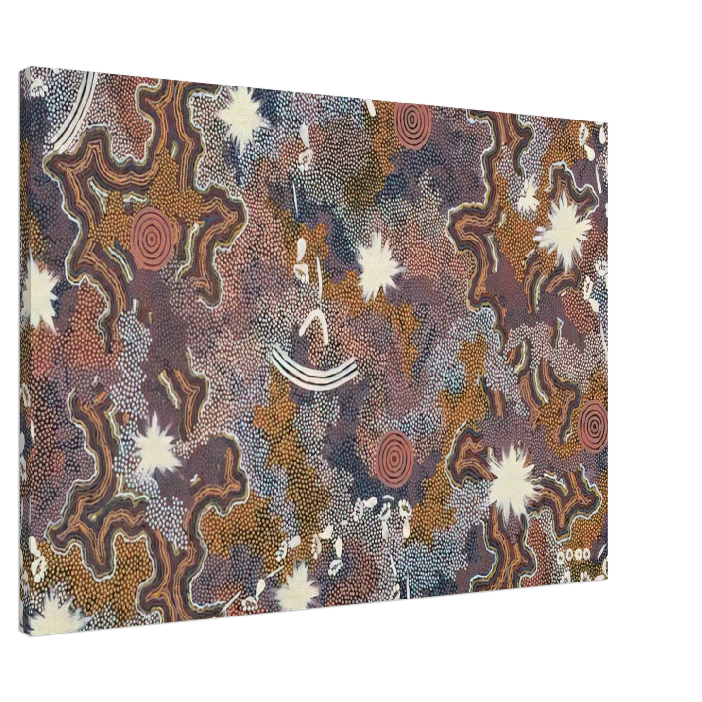 Clifford Possum Tjapaltjarri - Ngarlu Red Hill - 1990 Canvas - 20x30 cm / 8x12 inches-canvas