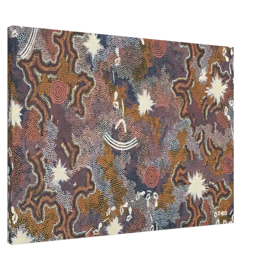 Clifford Possum Tjapaltjarri - Ngarlu Red Hill - 1990 Canvas - 20x30 cm / 8x12 inches-canvas