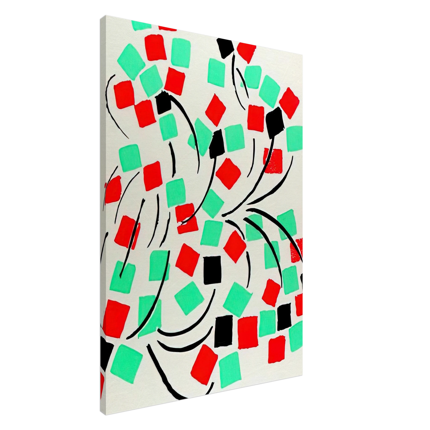 Sonia Delaunay - COMPOSITION 31 Canvas - 20x30 cm / 8x12 inches-canvas