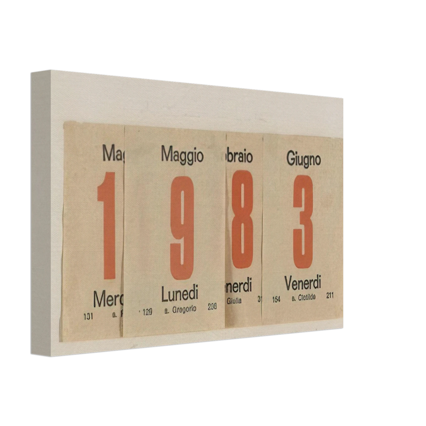 Alighiero Boetti - 1983 Canvas - 70x100 cm / 28x40 inches-canvas